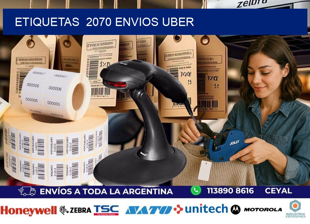 etiquetas  2070 ENVIOS UBER