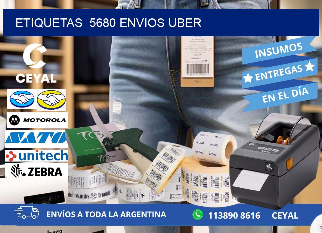 etiquetas 5680 ENVIOS UBER
