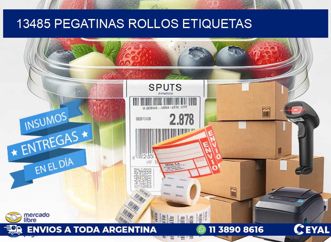13485 Pegatinas rollos etiquetas