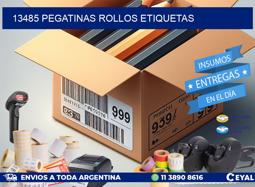 13485 Pegatinas rollos etiquetas