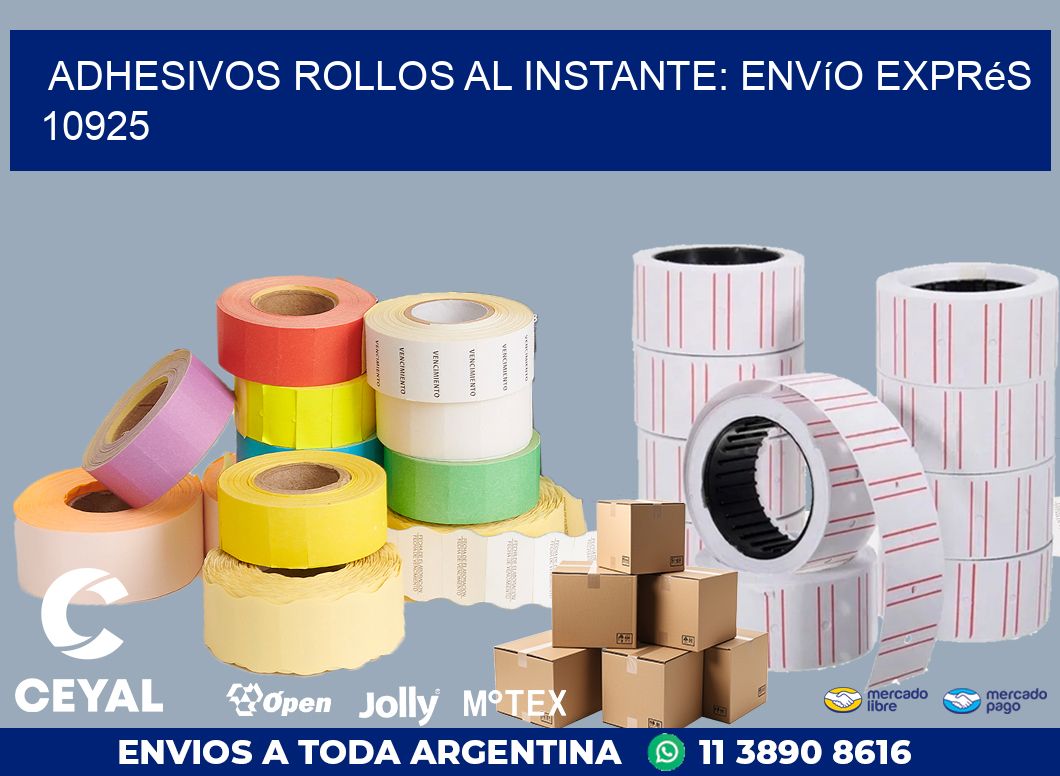 Adhesivos rollos al Instante: Envío Exprés 10925