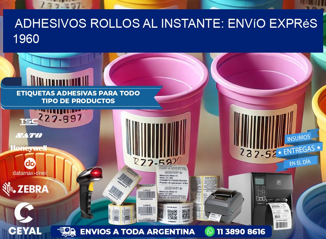 Adhesivos rollos al Instante: Envío Exprés 1960