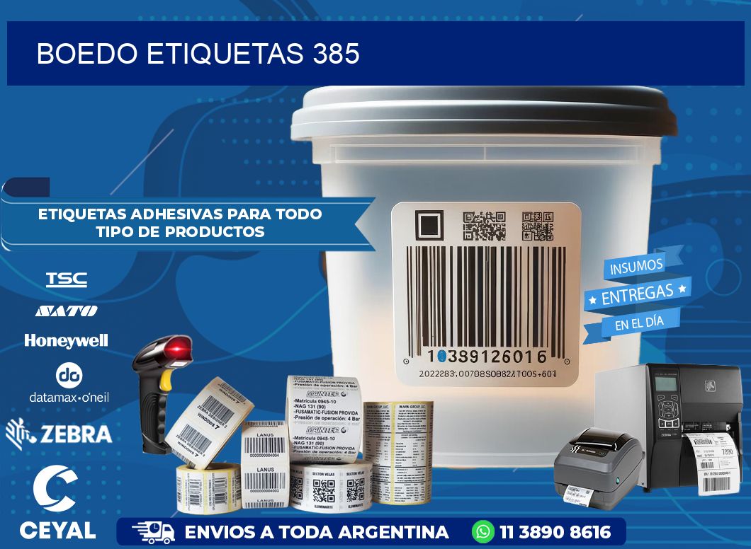 Boedo etiquetas 385