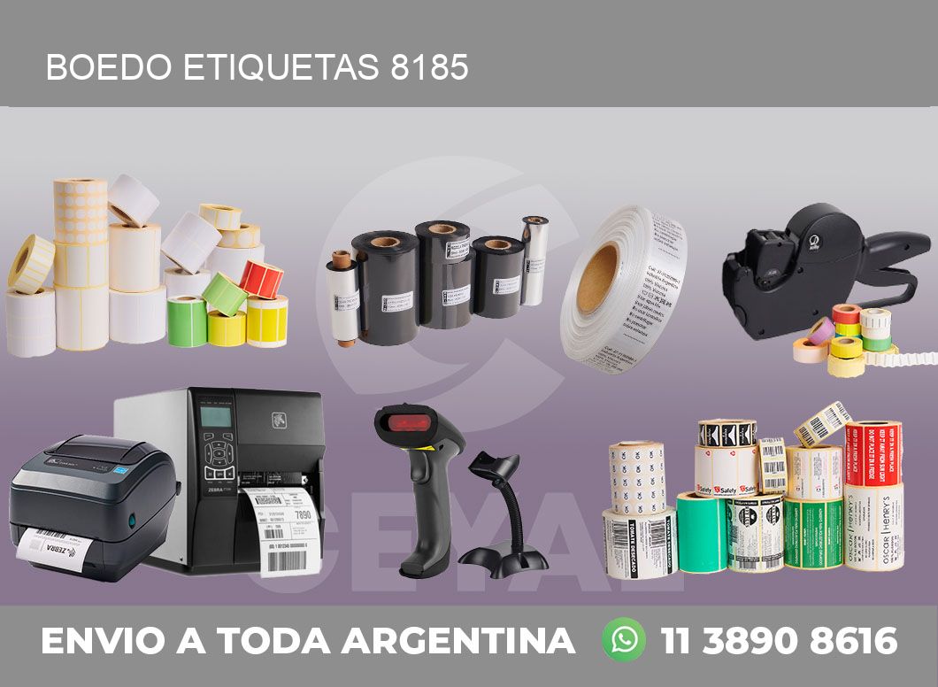 Boedo etiquetas 8185