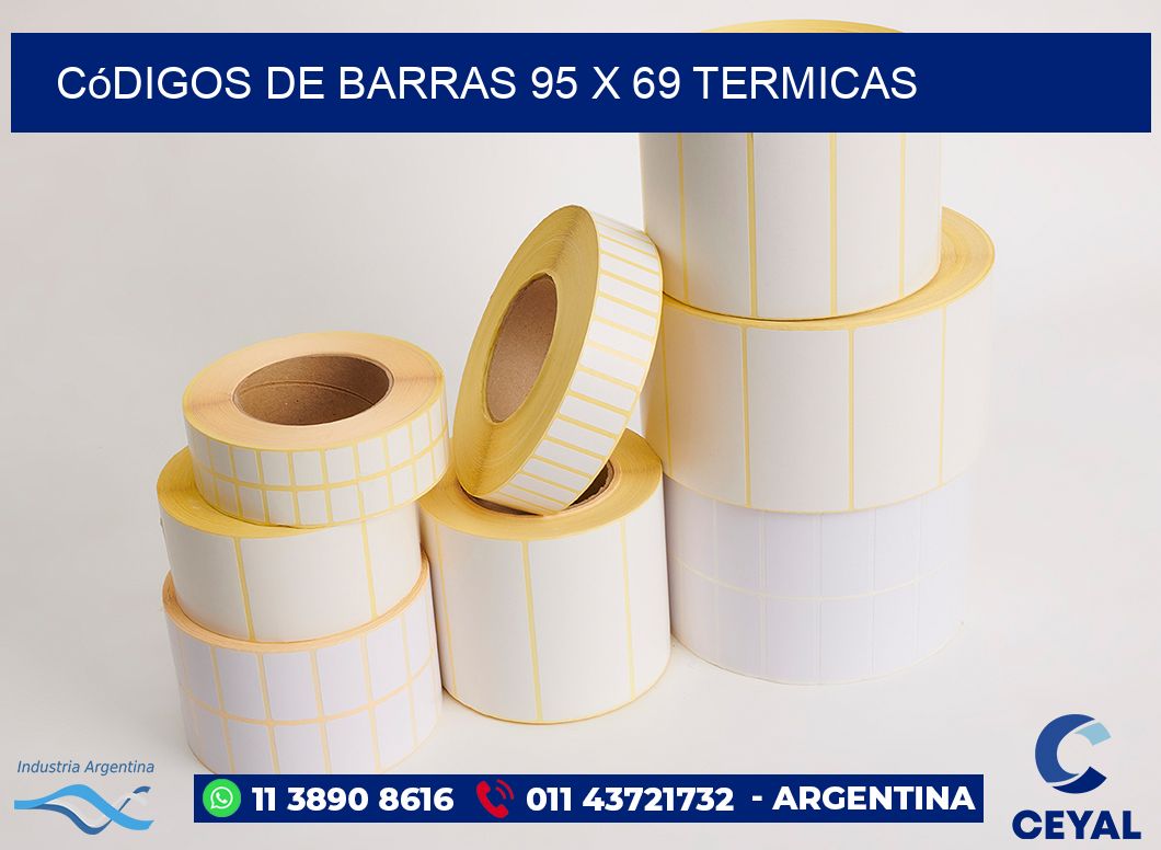 Códigos de Barras 95 x 69 termicas