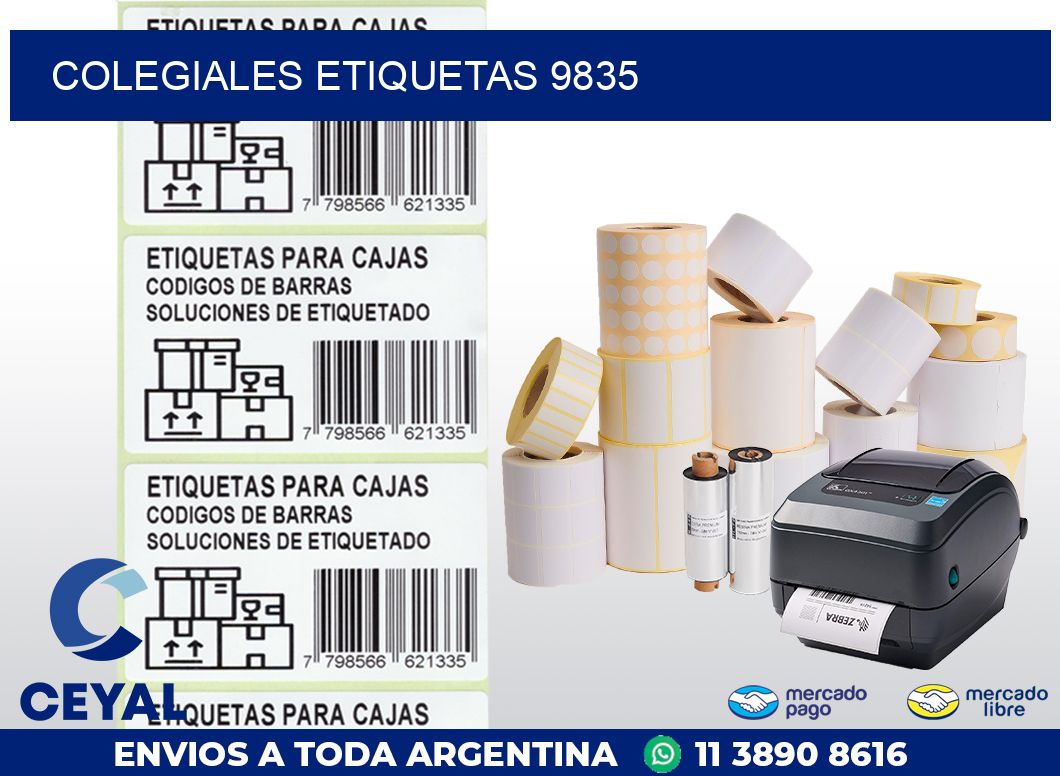 Colegiales etiquetas 9835