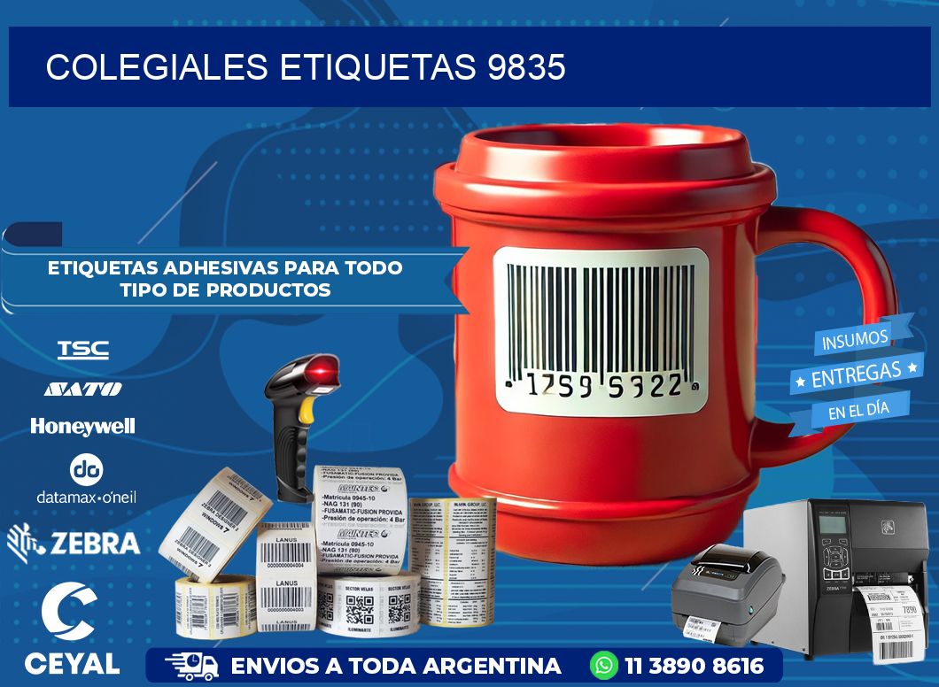 Colegiales etiquetas 9835