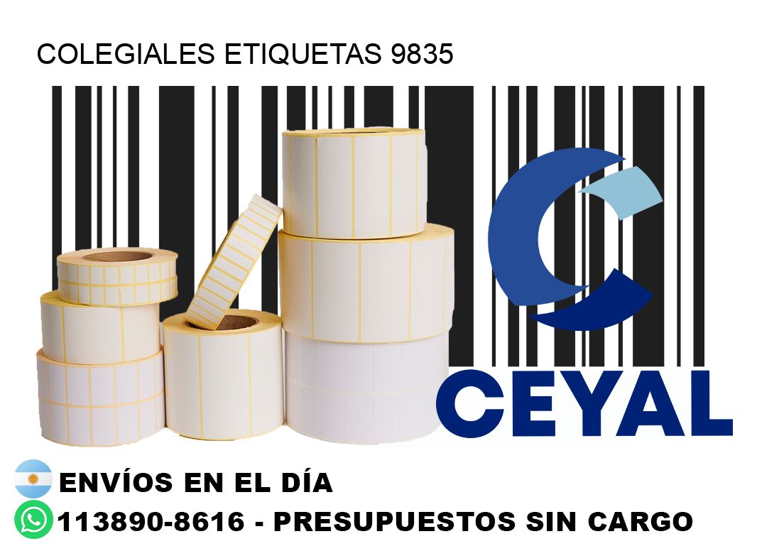Colegiales etiquetas 9835