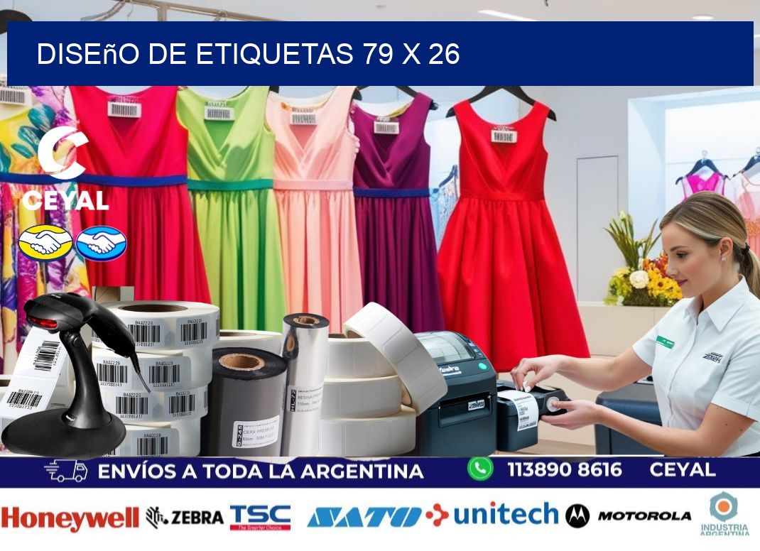 Diseño de etiquetas 79 x 26