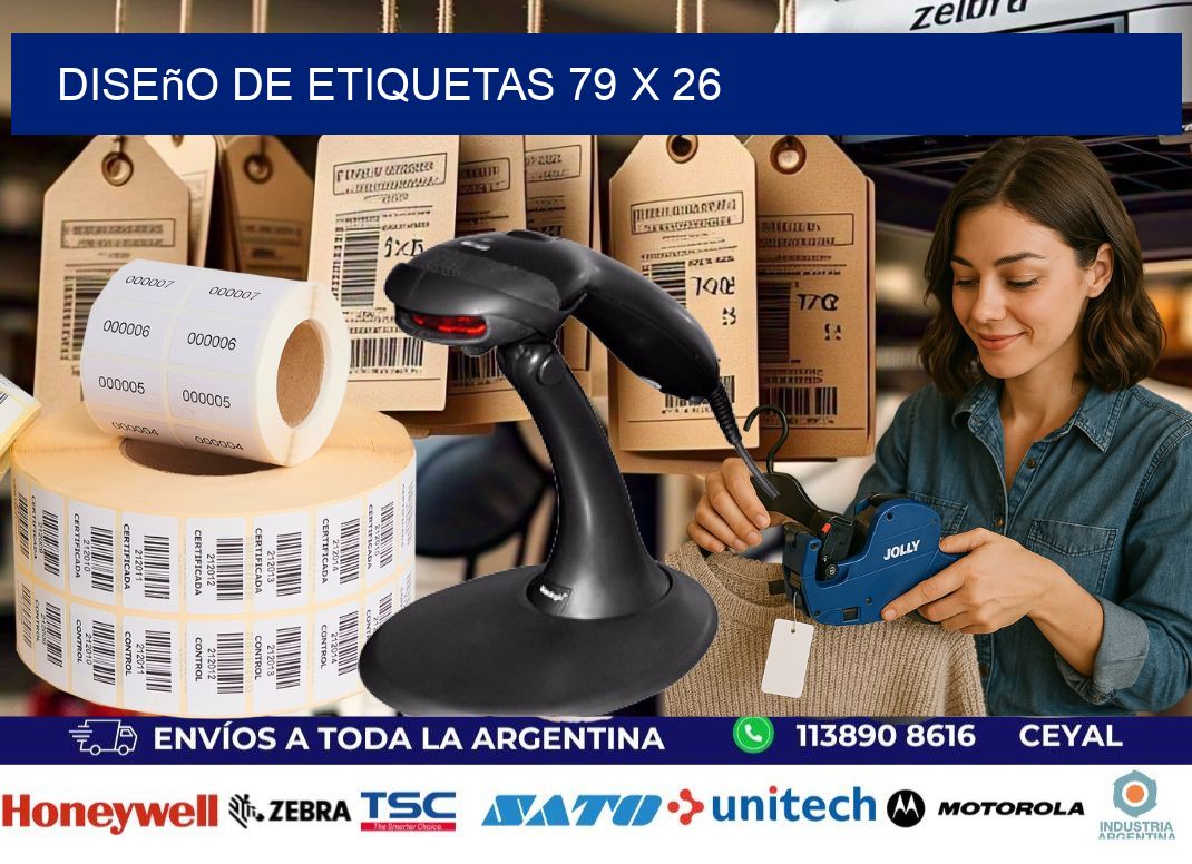 Diseño de etiquetas 79 x 26