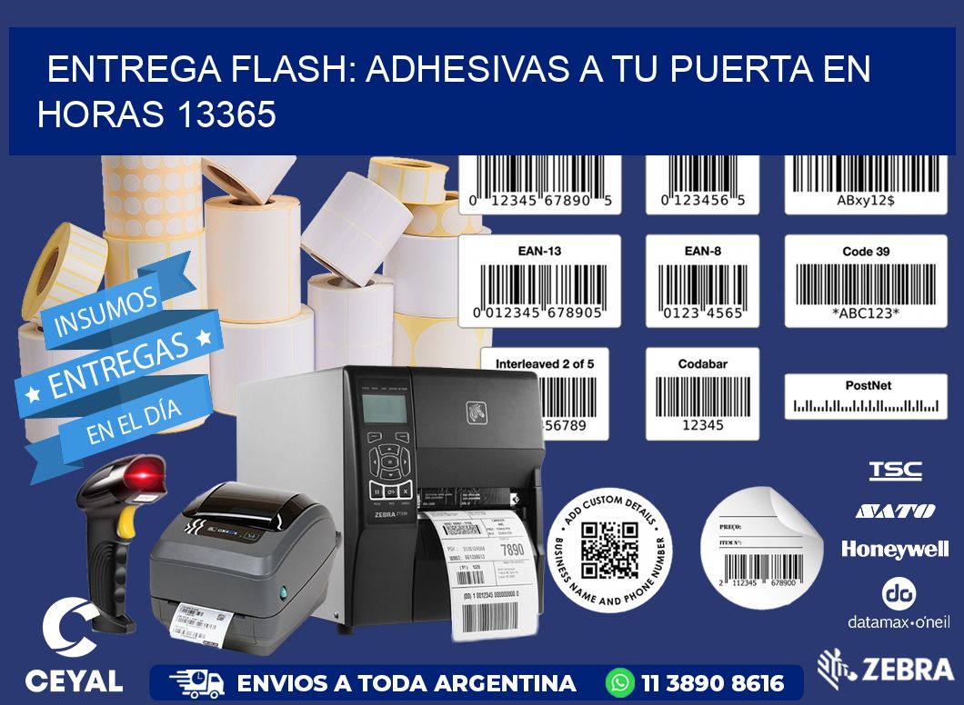 Entrega Flash: Adhesivas A Tu Puerta en Horas 13365