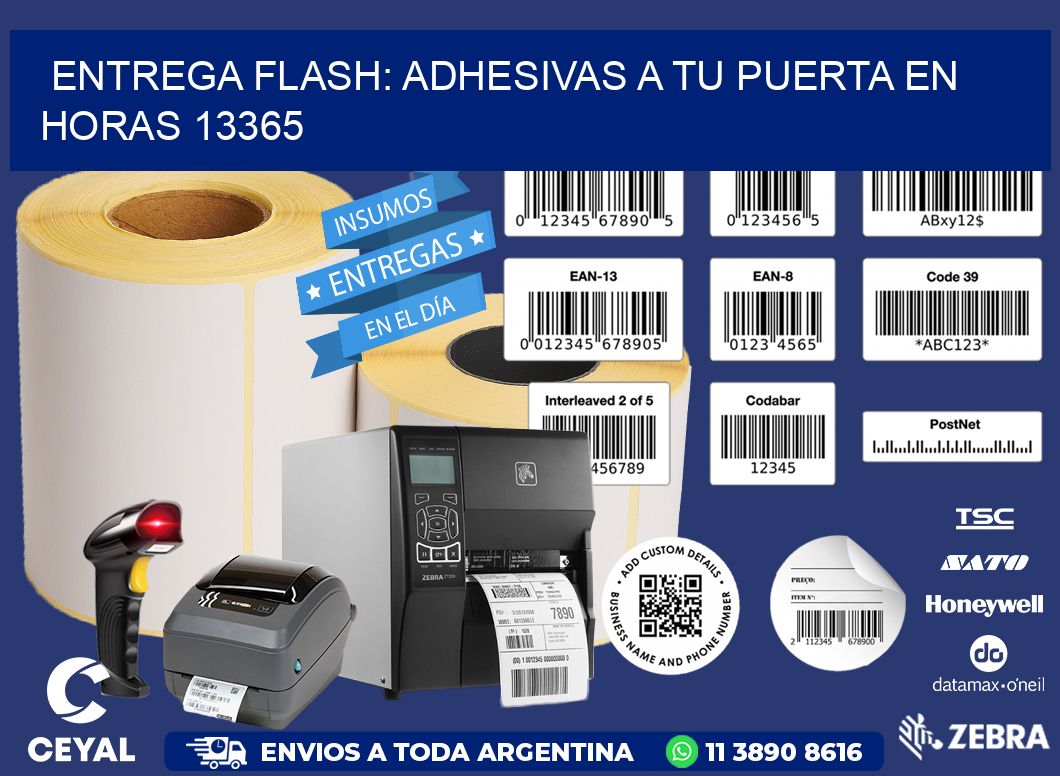 Entrega Flash: Adhesivas A Tu Puerta en Horas 13365