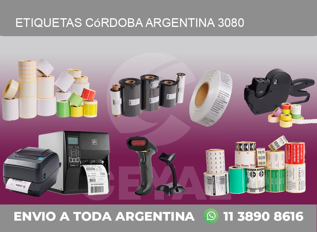 Etiquetas Córdoba Argentina 3080