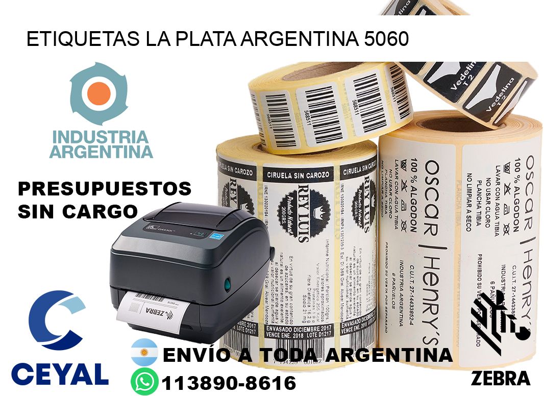 Etiquetas La Plata Argentina 5060