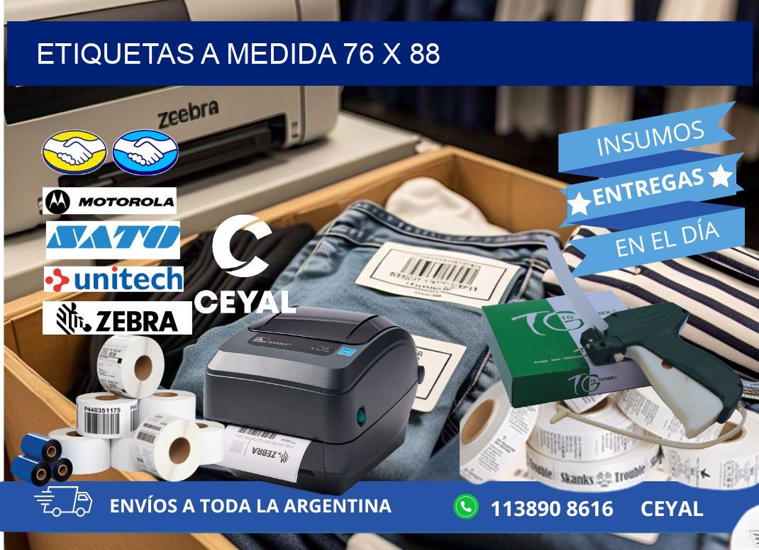 Etiquetas a medida 76 x 88