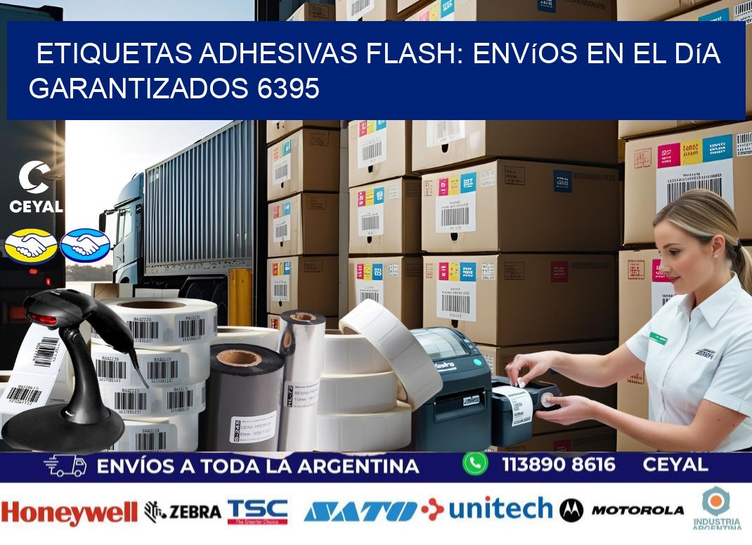 Etiquetas adhesivas Flash: Envíos en el Día Garantizados 6395
