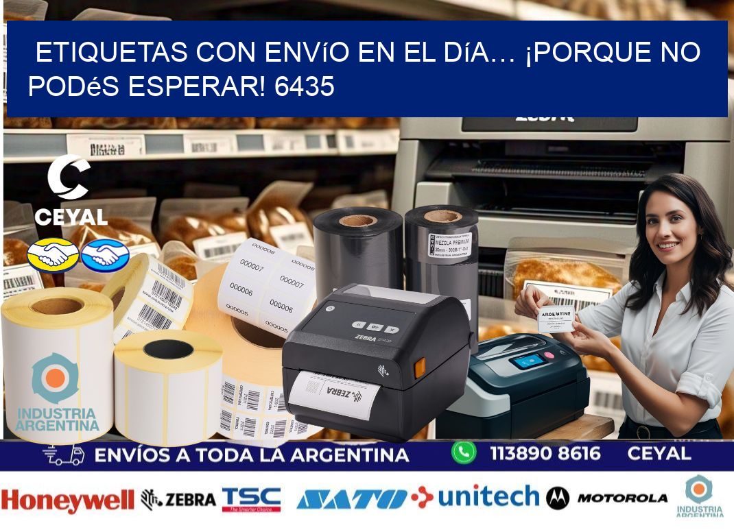 Etiquetas con Envío en el Día… ¡Porque No Podés Esperar! 6435