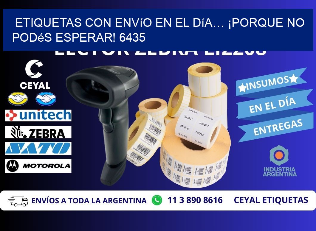 Etiquetas con Envío en el Día… ¡Porque No Podés Esperar! 6435