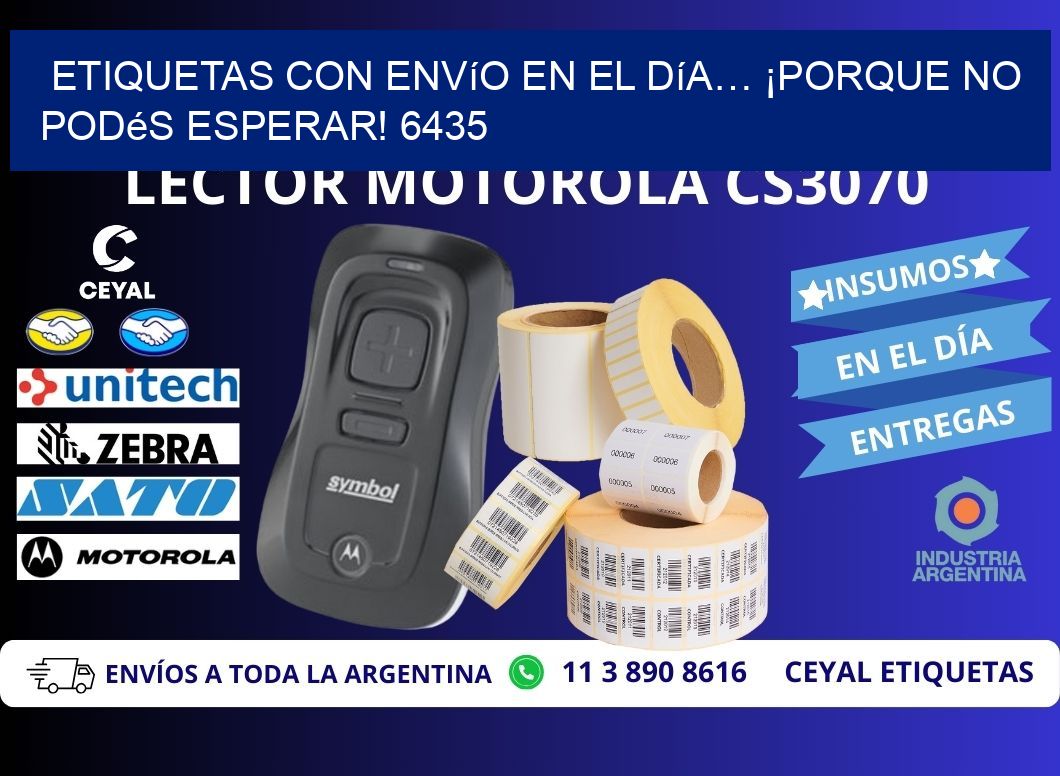 Etiquetas con Envío en el Día… ¡Porque No Podés Esperar! 6435