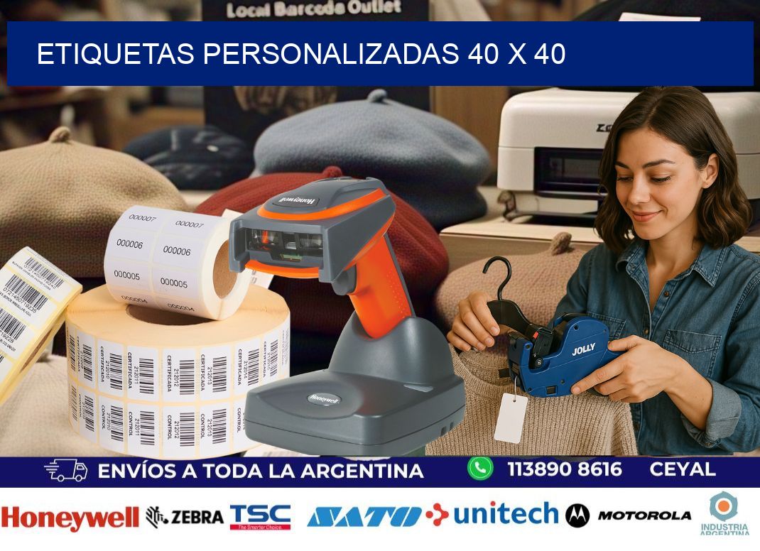 Etiquetas personalizadas 40 x 40
