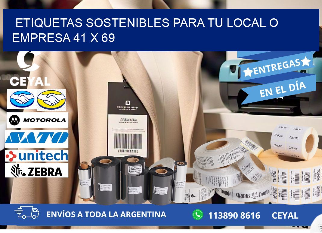 Etiquetas sostenibles para tu local o empresa 41 x 69