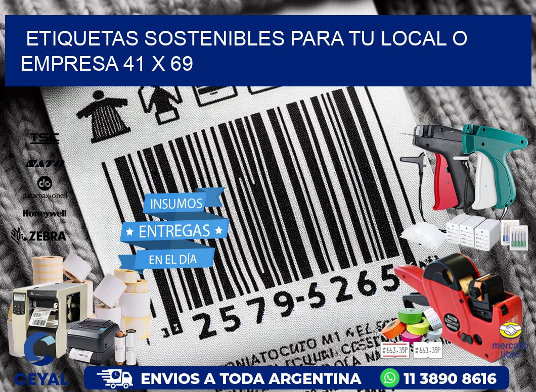 Etiquetas sostenibles para tu local o empresa 41 x 69