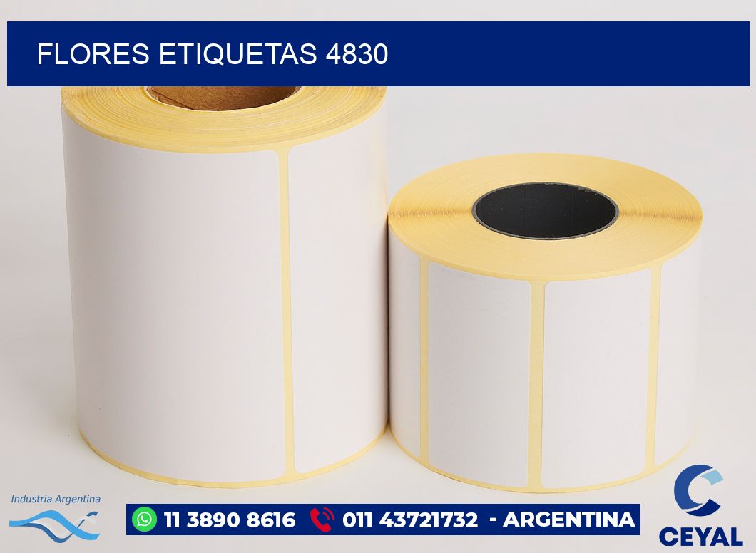 Flores etiquetas 4830