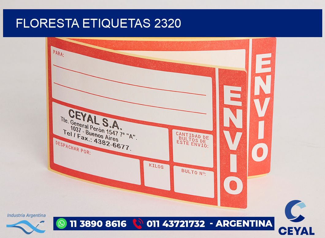 Floresta etiquetas 2320