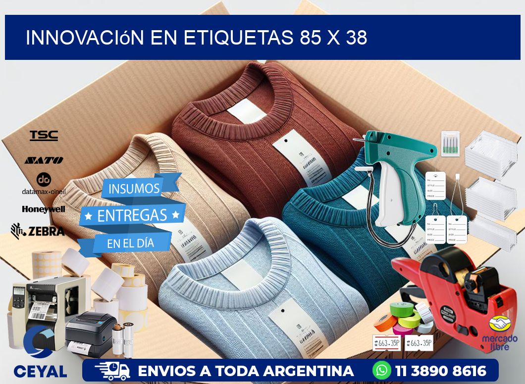 Innovación en etiquetas 85 x 38