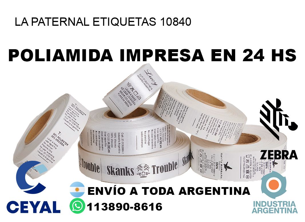 La Paternal etiquetas 10840