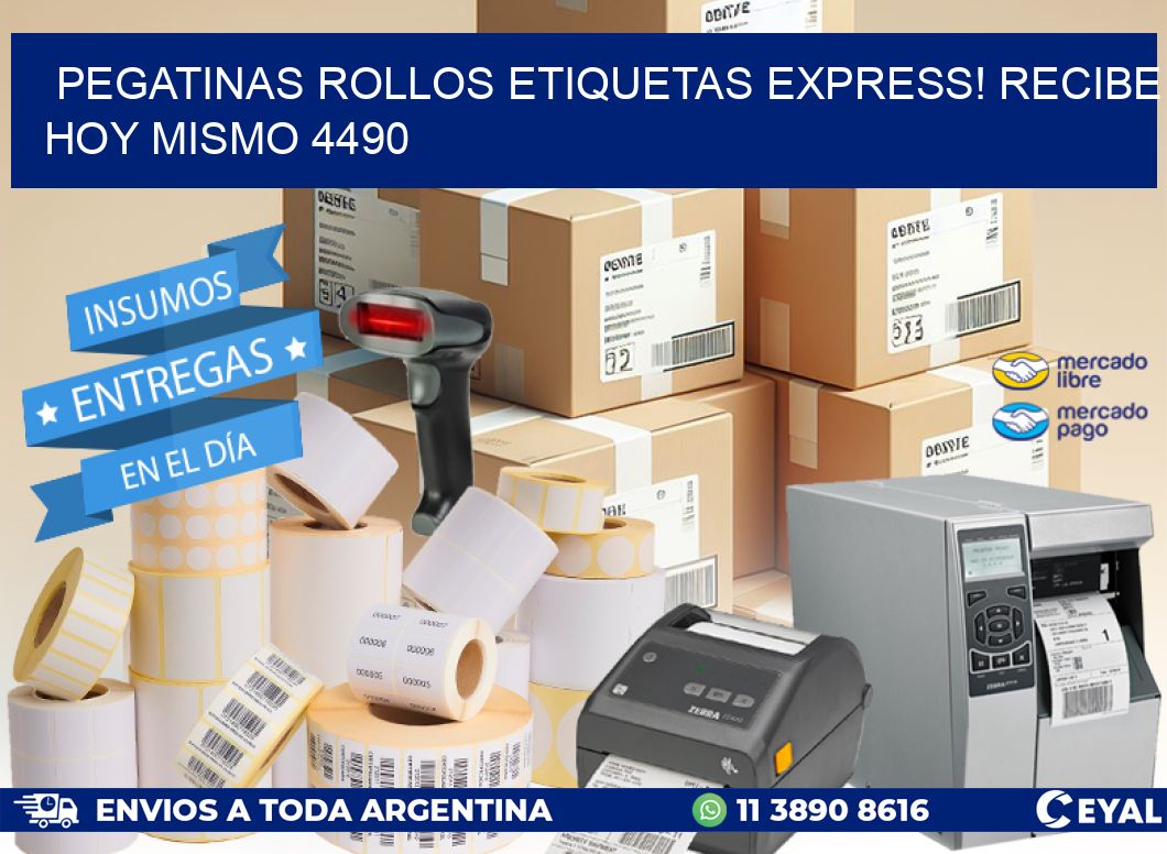 Pegatinas rollos etiquetas Express! Recibe Hoy Mismo 4490