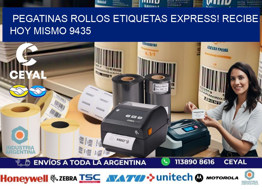 Pegatinas rollos etiquetas Express! Recibe Hoy Mismo 9435