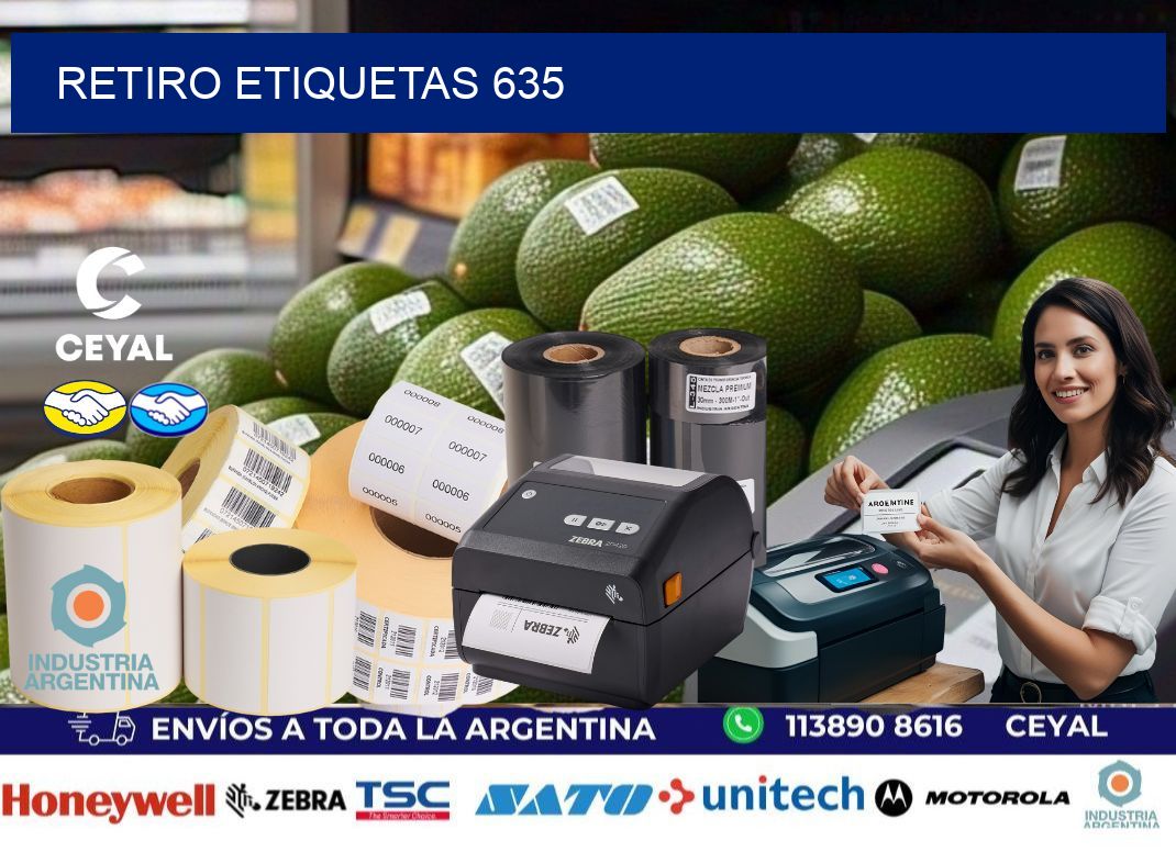 Retiro etiquetas 635