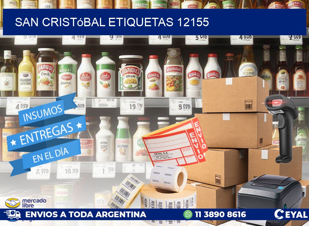 San Cristóbal etiquetas 12155