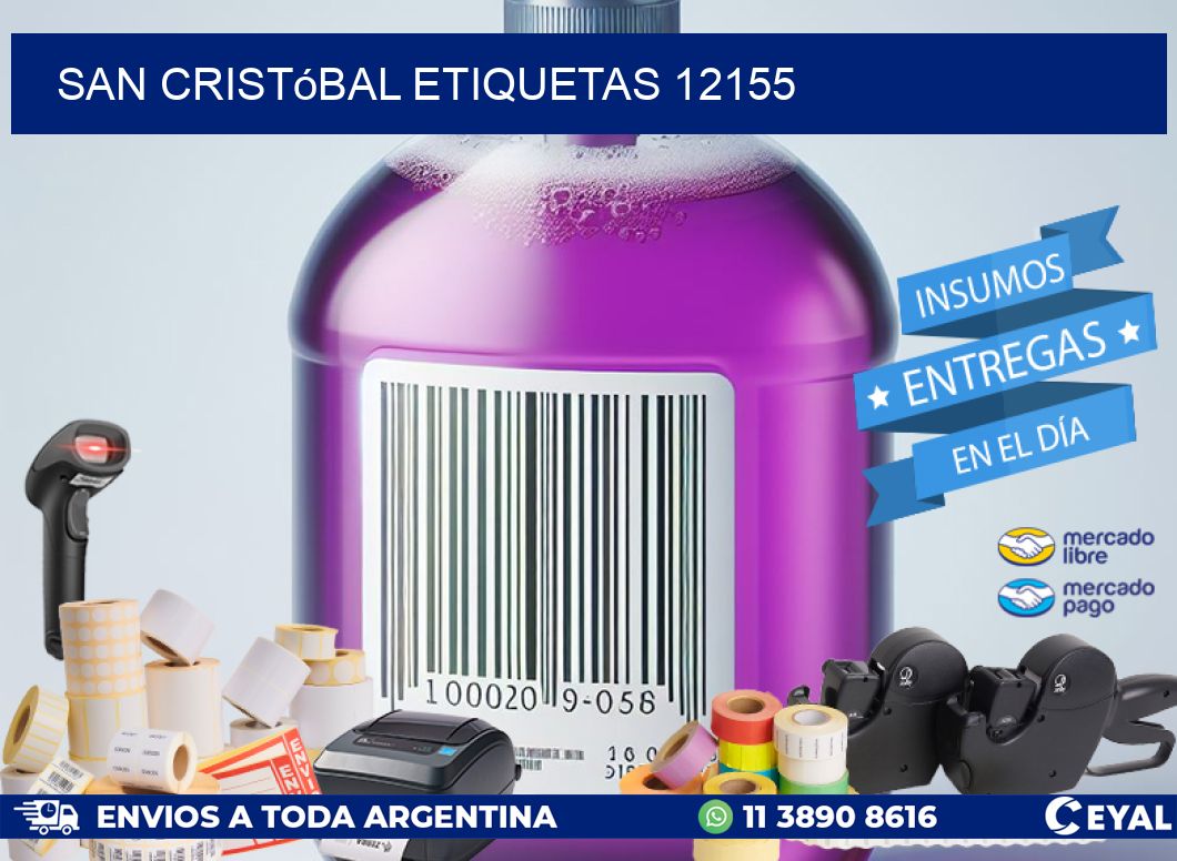 San Cristóbal etiquetas 12155