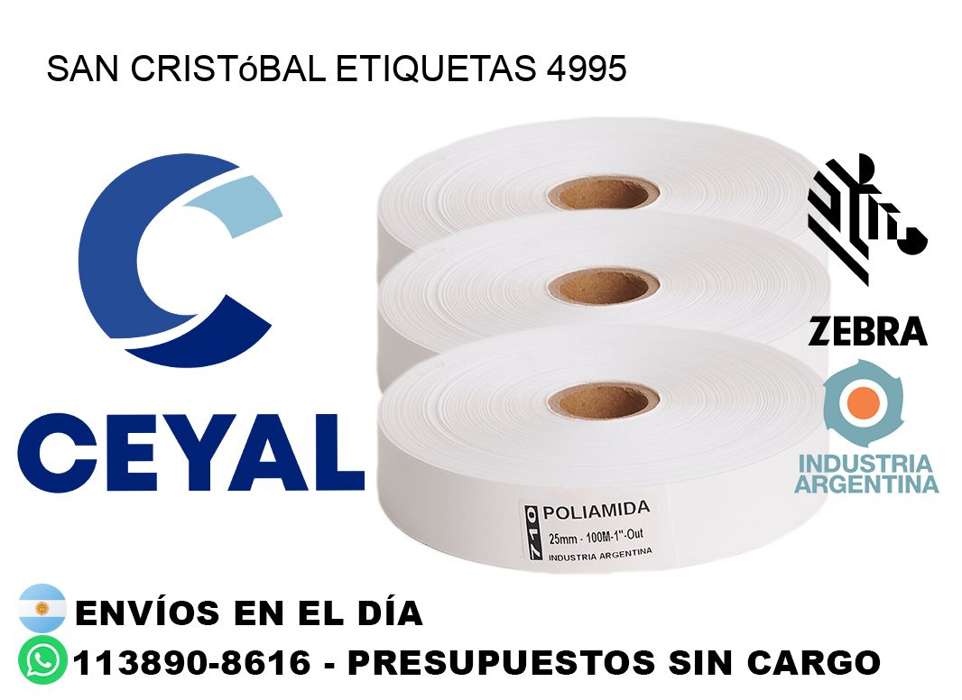 San Cristóbal etiquetas 4995