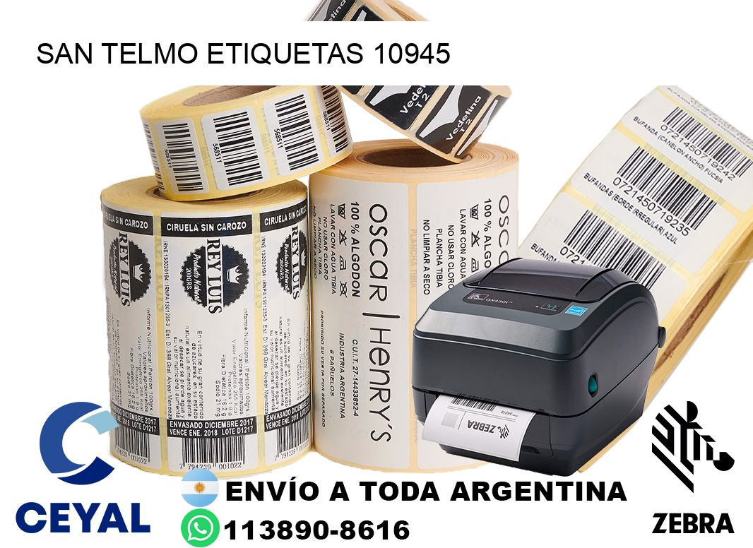 San Telmo etiquetas 10945
