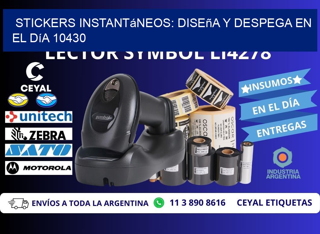 Stickers Instantáneos: Diseña y Despega en el Día 10430