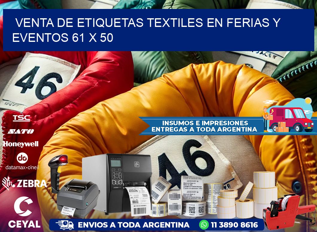 Venta de Etiquetas Textiles en Ferias y Eventos 61 x 50
