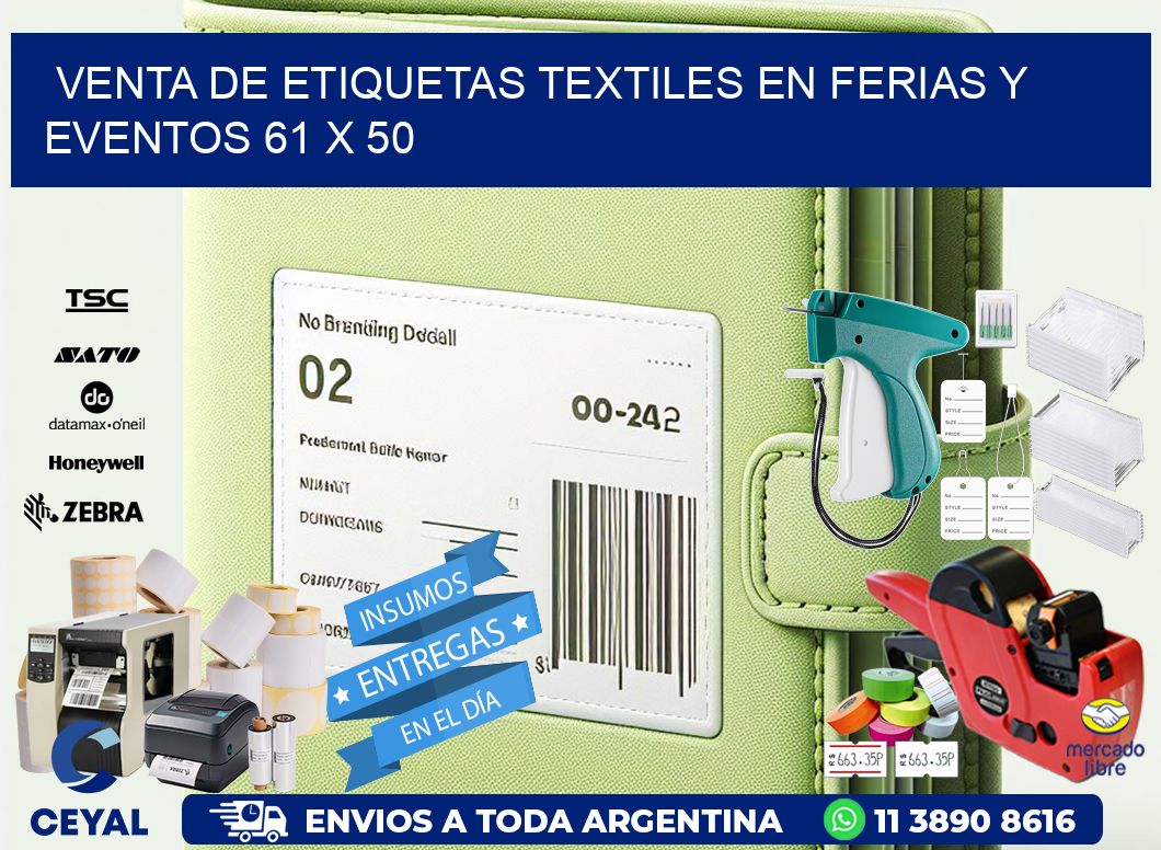 Venta de Etiquetas Textiles en Ferias y Eventos 61 x 50