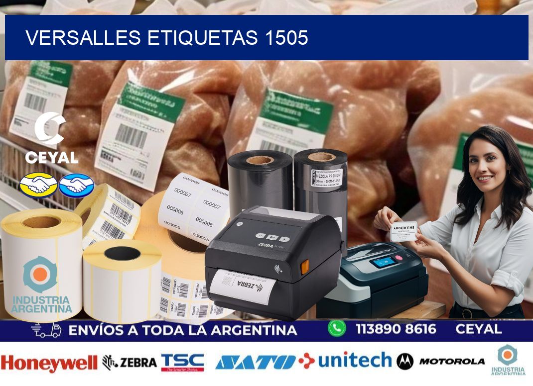 Versalles etiquetas 1505