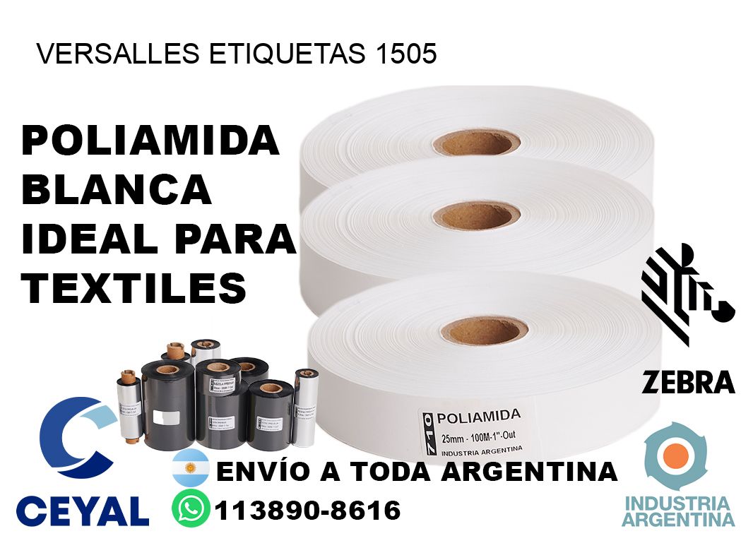 Versalles etiquetas 1505