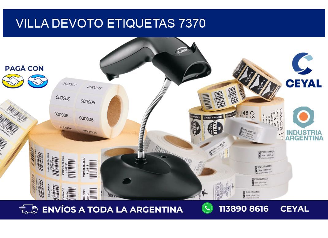 Villa Devoto etiquetas 7370