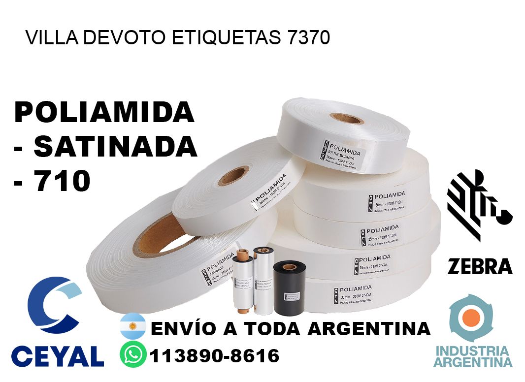 Villa Devoto etiquetas 7370