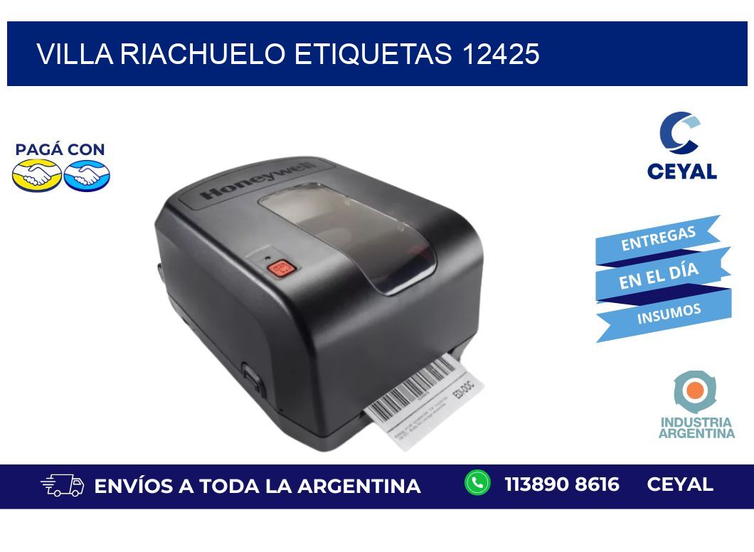 Villa Riachuelo etiquetas 12425