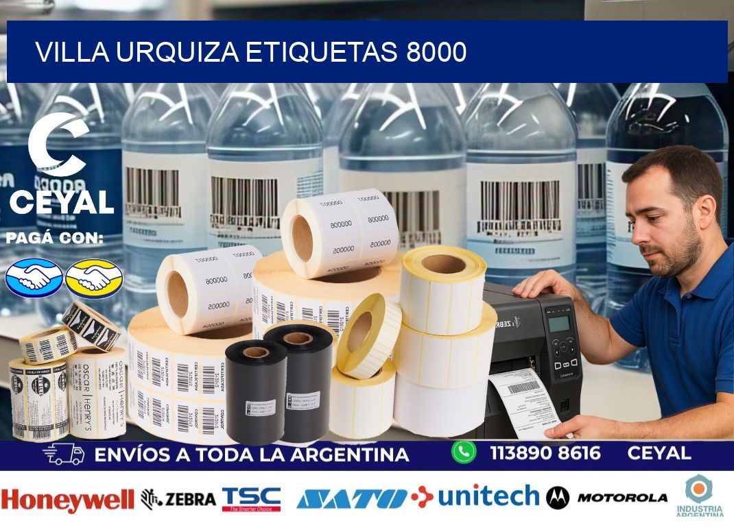 Villa Urquiza etiquetas 8000