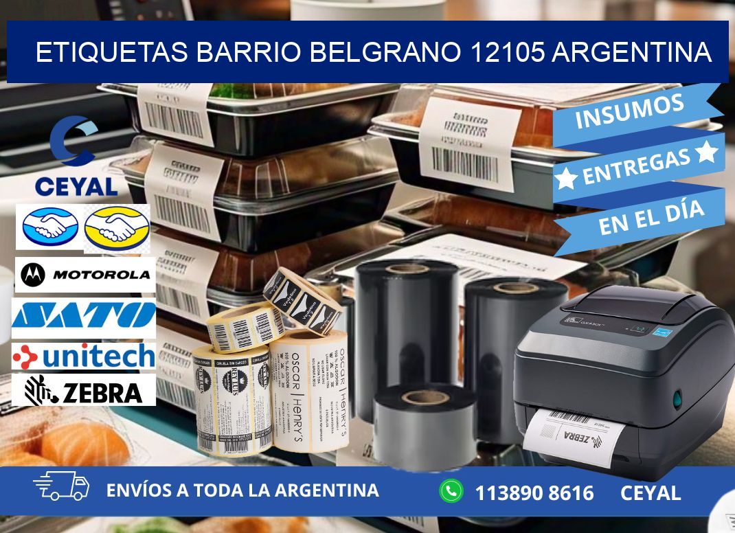 etiquetas barrio belgrano 12105 argentina