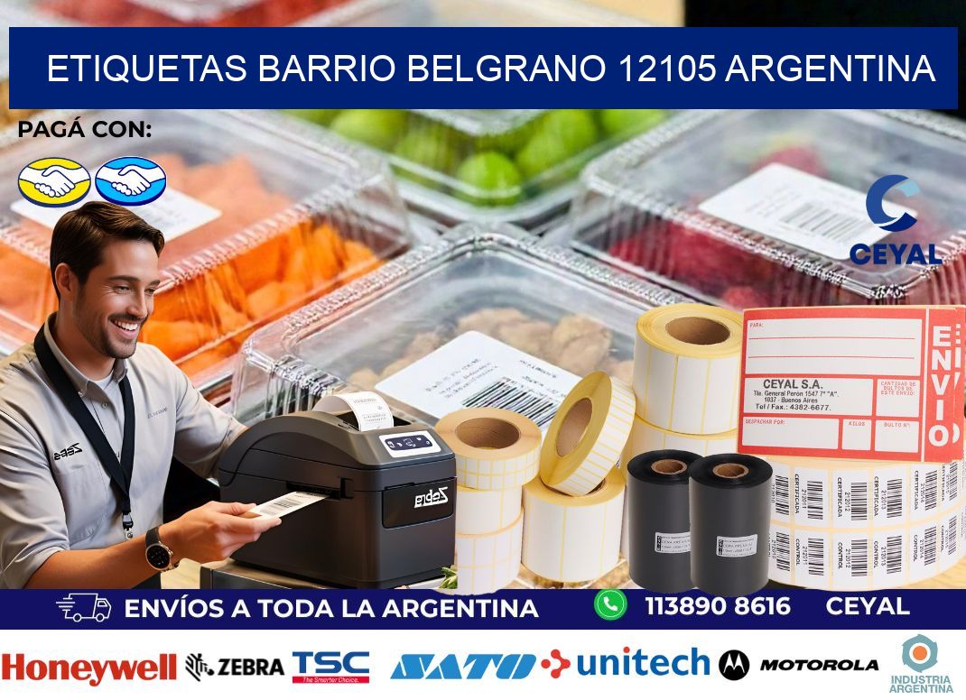 etiquetas barrio belgrano 12105 argentina