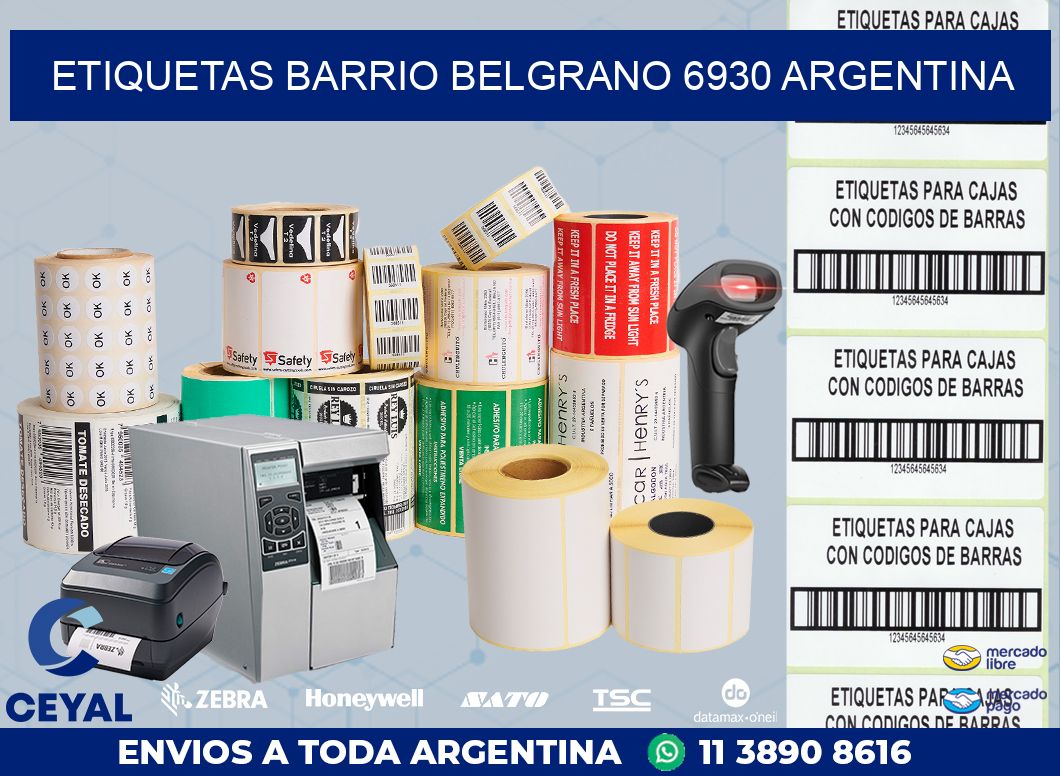 etiquetas barrio belgrano 6930 argentina