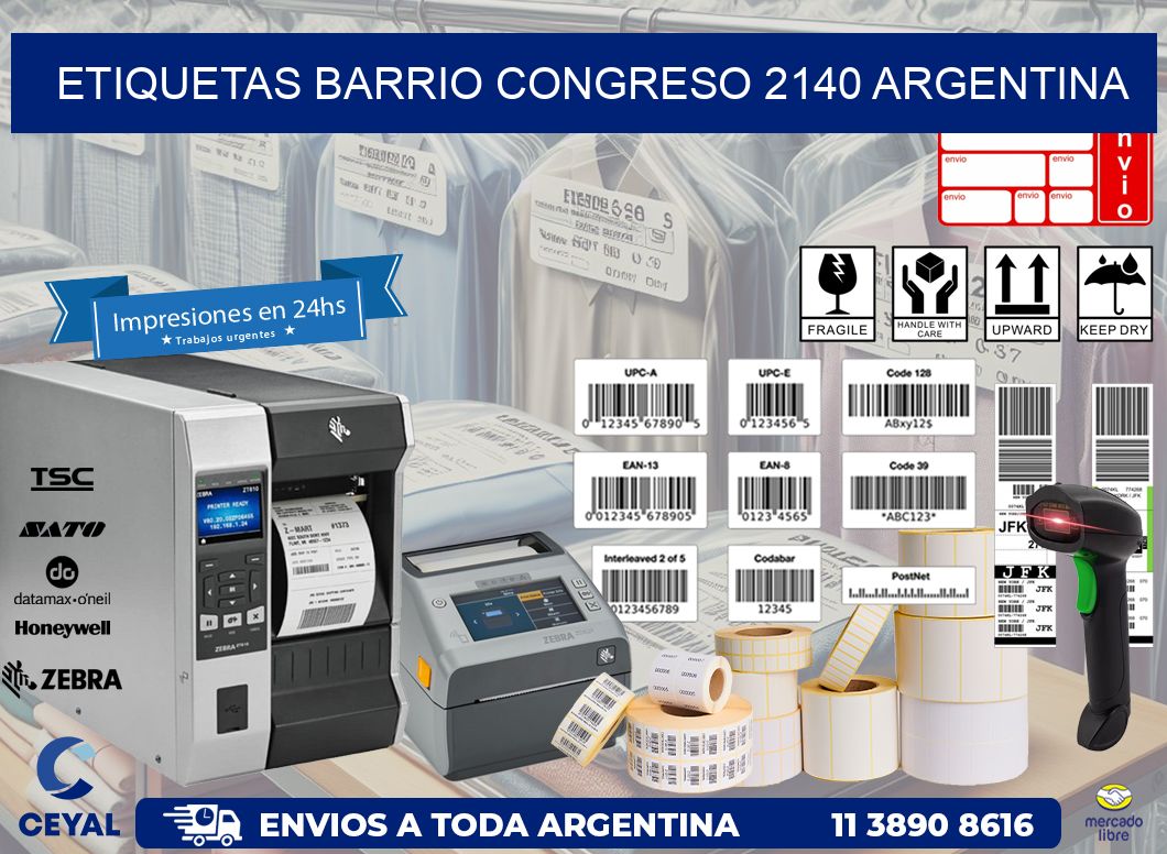 etiquetas barrio congreso 2140 argentina